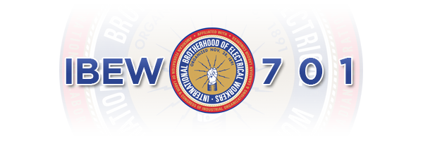 IBEW 701 wide logo